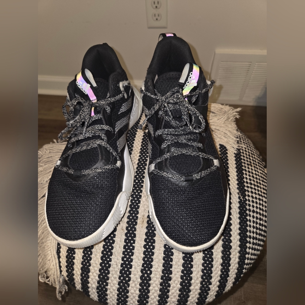 Men's Adidas Stepback 3 Black Sneakers Size 8